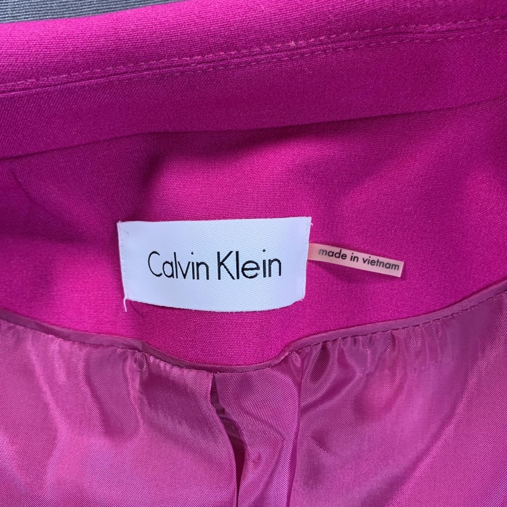 Calvin Klein Blazers Womens 6 Pink & Blue Lined Notch Lapel Classic Lot Of 2 - Picture 4 of 16